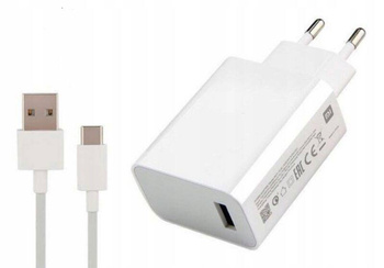 XIAOMI CHARGER MDY-11-EZ 3A 33W WITH XIAOMI 3A TYPE-C CABLE WHITE BULK