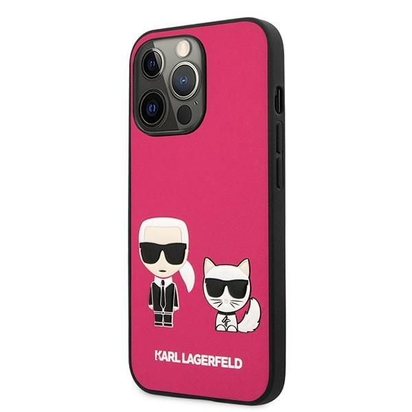 KARL LAGERFELD KLHCP13XPCUSKCP IPHONE 13 PRO MAX 6,7" FUKSJA/FUCHSIA HARDCASE IKONIK KARL & CHOUPETTE