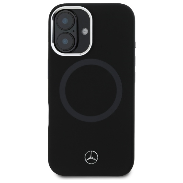 Mercedes MEHMP16S23SUTTK iPhone 16 6.1"   czarny/black hardcase Silicone Tonal Logo MagSafe