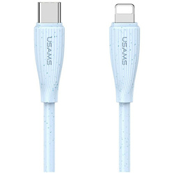 Kabel USAMS Green Series SJ717 30W USB-C do Lightning 1m niebieski