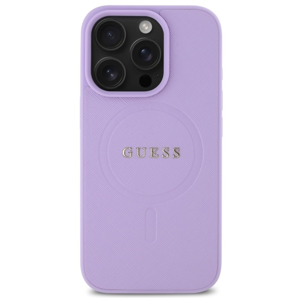 Guess GUHMP16XPSAHMCU iPhone 16 Pro Max 6.9" fioletowy/purple hardcase Saffiano MagSafe