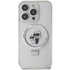 Karl Lagerfeld Ring Stand Karl&Choupette MagSafe case for iPhone 13 Pro Max - white
