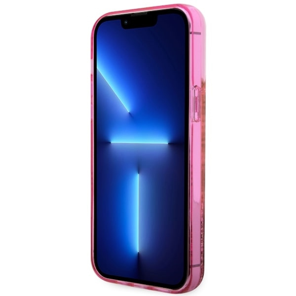 Guess GUHCP14XLC4PSGP iPhone 14 Pro Max6.7" różowy/pink hardcase Liquid Glitter 4G Transculent