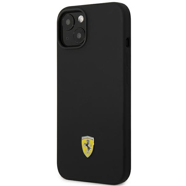 Ferrari FEHCP14SSIBBK iPhone 14 6.1" black/black hardcase Silicone Metal Logo