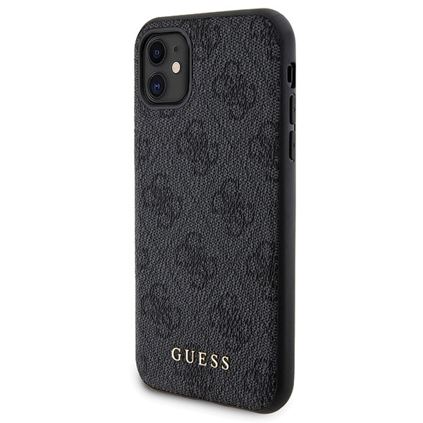 Zestaw Guess GUBPM5N614GEMGK iPhone11 6.1" hardcase + Powerbank 5000mAh MagSafe czarny/black 4G Metal Logo