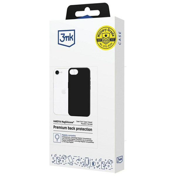 Etui 3MK Hardy MagSilicone do Apple      iPhone 16e czarny