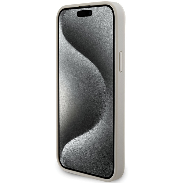 Guess GUHCP15SPCRTHCD iPhone 15 / 14 / 13 6.1" złoty/gold hardcase Croco Triangle Metal Logo