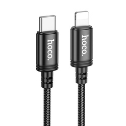 Kabel USB C do Lightning Hoco PD 27W 2 m X89 czarny