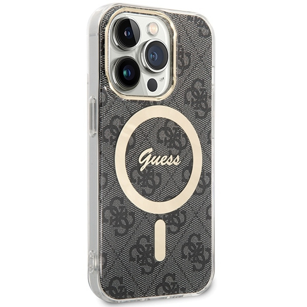 GUESS GUHMP15LH4STK IPHONE 15 PRO 6.1 "BLACK/BLACK HARDCASE IML 4G MAGSAFE