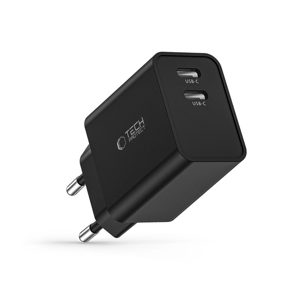 TECH-PROTECT C35W 2-PORT NETWORK CHARGER PD35W BLACK