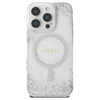 Guess GUHMP16LRGRGES iPhone 16 Pro 6.3"  srebrny/silver hardcase Resin Gradient Glitter MagSafe