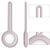 SILICONE ELASTIC CASE KEY RING PENDANT FOR LOCATOR APPLE AIRTAG PINK