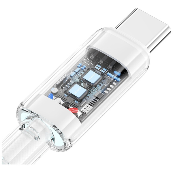Kabel USAMS Cloud Series US-SJ658 6A     USB-A do USB-C 1,2m biały