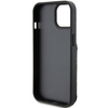 Karl Lagerfeld Saffiano Cardslots and Stand Monogram Choupette case for iPhone 15 - black