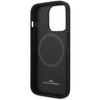 Case BMW BMHMP14LSLLNA iPhone 14 Pro 6.1" navy/navy hardcase Leather Hot Stamp MagSafe