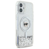 Karl Lagerfeld KLHMP16MLGKISGH iPhone 16  Plus 6.7" hardcase transparent Liquid Glitter Karl Head Magsafe