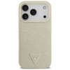 Etui Guess Croco Triangle Logo MagSafe   do iPhone 17 Pro złoty
