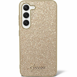 Guess GUHCS24SHGGSHD S24 S921złoty/gold hardcase Glitter Script