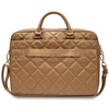 Guess Torba GUCB15ZPSQSSGW 16"brązowy/brown Quilted 4G