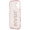 Etui Karl Lagerfeld IML Rhinestones Logo do iPhone 16 różowy