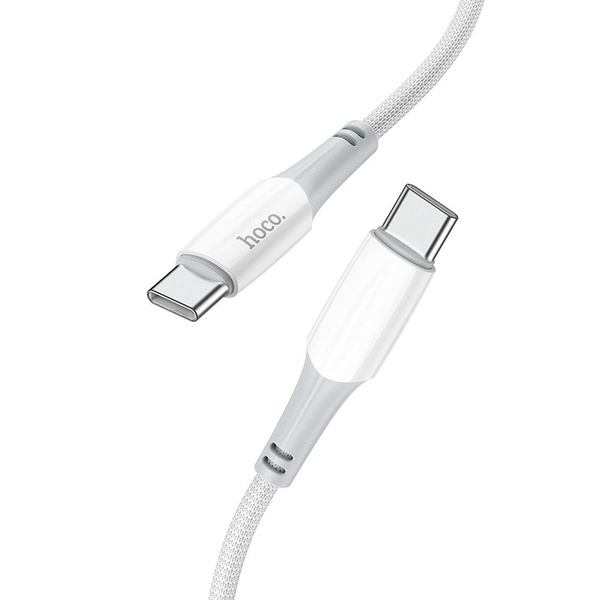 Kabel USB C do USB C Hoco PD 3A 60W 1 m X70 biały