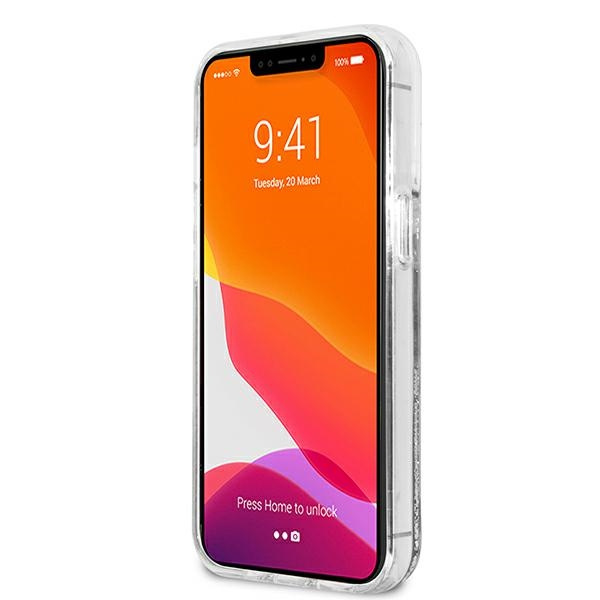 Karl Lagerfeld KLHCP13XGKCS 13 Pro Max6,7" srebrny/silver hardcase Liquid Glitter Karl&Choupette