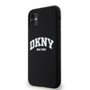 DKNY DKHMN61SNYACH iPhone 11 / Xr 6.1"czarny/black hardcase Liquid Silicone White Printed Logo MagSafe
