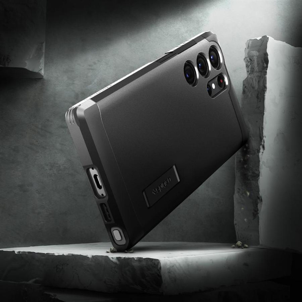 Etui Spigen Tough Armor na Samsung Galaxy S23 Ultra - czarne