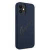 Guess GUHCP12SLSVSBL iPhone 12 mini5,4" niebieski/blue hardcase Script Vintage