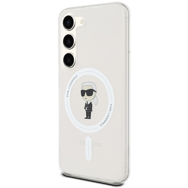 KARL LAGERFELD KLHMS24SHFCKNOT S24 S921 TRANSPARENT HARDCASE IML IKONIK MAGSAFE