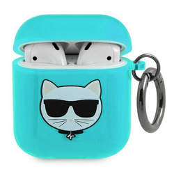 KARL LAGERFELD KLA2UCHFL AIRPODS 1/2 COVER NIEBIESKI/BLUE CHOUPETTE