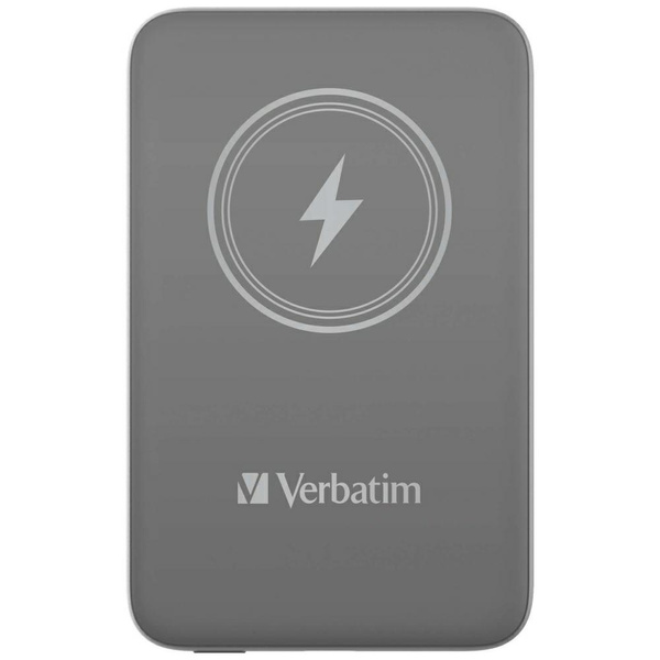 Verbatim Powerbank indukcyjny `n` Go 15W10000mAh Wireless Magnetic szary/grey 32249