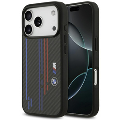 Etui BMW M Kevlar Lines & Logo MagSafe do iPhone 17 Pro czarny