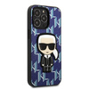 Karl Lagerfeld KLHCP13LPMNIKBL iPhone 13 Pro / 13 6.1" hardcase blue/blue Monogram Ikonik Patch