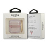 Guess  GUA2HHTSP AirPods 1/2 coverróżowy/pink Strap Collection