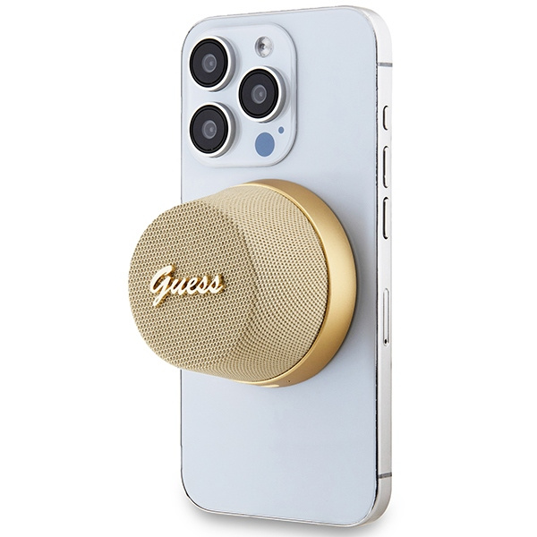Guess głośnik Bluetooth GUWSC3ALSMDSpeaker Stand złoty/gold Magnetic Script Metal