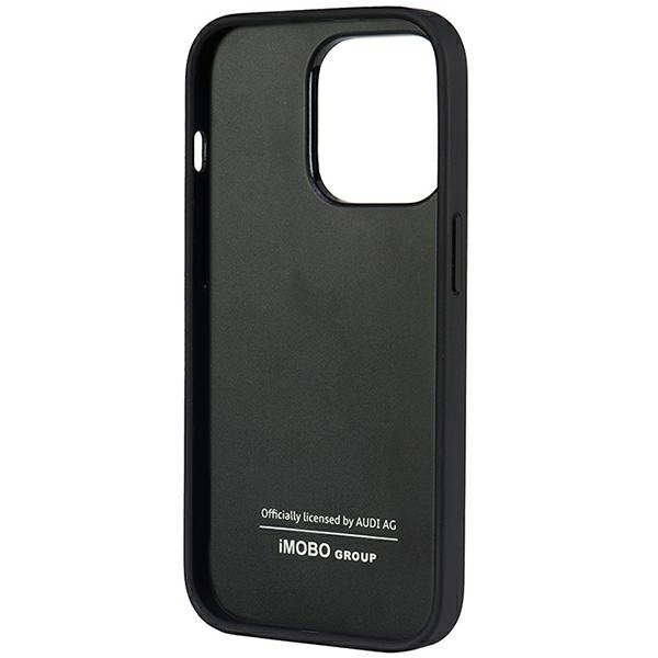 Audi Genuine Leather iPhone 14 Pro 6.1" black/black hardcase AU-TPUPPCIP14P-Q8/D1-BK