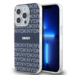 DKNY DKHMP15XHRHSEB iPhone 15 Pro Max6.7" niebieski/blue hardcase IML Mono & Stripe MagSafe