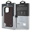 Mercedes MEHMP16L23RBGVR iPhone 16 Pro  6.3" czerwony/red hardcase MB Wood Imitation Leather MagSafe