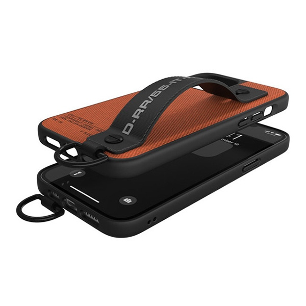 Diesel Handstrap Case Utility TwilliPhone 12 Pro Max czarno-pomarańczowy/black-orange 44289