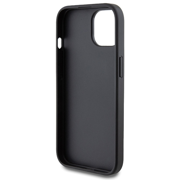 Guess GUHCP15SG4GFGR iPhone 15 / 14 / 13 6.1" szary/grey hard case 4G Metal Gold Logo