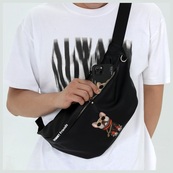 Nimmy Nerka na ramię szary/gray           Crossbody Glasses Cool Cat