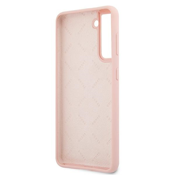Guess GUHCS21MLSVSPI S21+ G996różowy/pink hardcase Script Vintage
