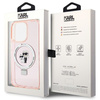 Karl Lagerfeld KLHMP15LHMRSKCP iPhone 15 Pro 6.1" pink/pink hardcase Ring Stand Karl&amp;Choupette MagSafe