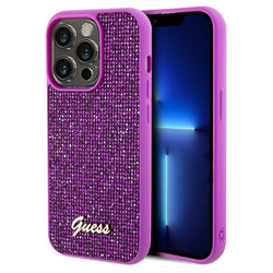 GUESS GUHCP14XPMSDGSF IPHONE 14 PRO MAX 6.7 "FUKSJA/FUSCHIA HARDCASE DISCO METAL SCRIPT