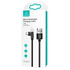 USAMS Kabel pleciony obrotowy U60 2AmicroUSB czarny/black 1m SJ478USB01 (US-SJ478)