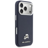 Etui Karl Lagerfeld Karl & Choupette Head Pins Saffiano MagSafe do iPhone 17 Pro Max niebieski