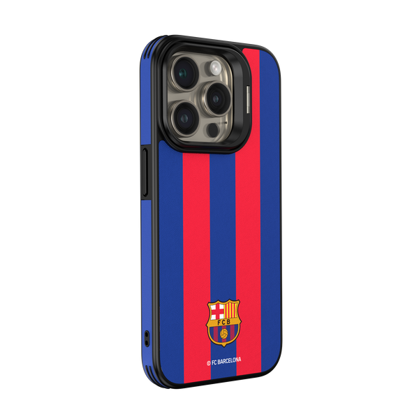 Etui FC Barcelona do iPhone 15 Pro Magnetic Case MagSafe OCFCBMCIP15PBG BG