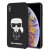 Karl Lagerfeld KLHCI65SLFKBK iPhone XsMax  hardcase czarny/black Silicone Iconic
