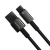 Baseus Tungsten Gold kabel USB-A - USB-C 480Mb/s 100W 1m czarny (CAWJ000001)